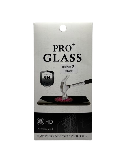 Verre Trempé Anti Espion iPhone XR/11