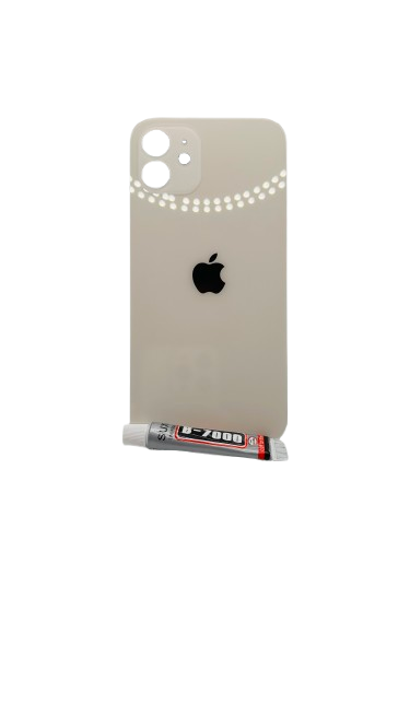 Vitre Arrière Blanc iPhone 11 + B7000