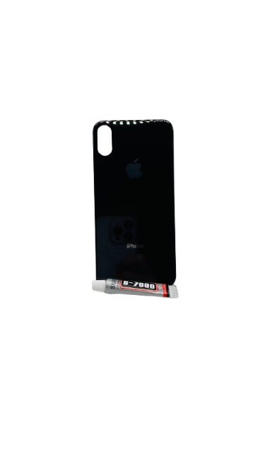 Vitre Arrière Noir iPhone XS + B7000